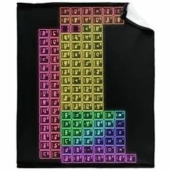 Anuruddha Periodic Table Blankets Used For Beds Sofas Warm And Comfortable Microfiber Flannel Lightweight Blankets For Adults 80x60 Inches (Men, Women) Periodic Table Of Elements