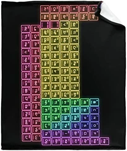 Anuruddha Periodic Table Blankets Used For Beds Sofas Warm And Comfortable Microfiber Flannel Lightweight Blankets For Adults 80x60 Inches (Men, Women) Periodic Table Of Elements 15 Anuruddha Periodic Table Blankets Used For Beds Sofas Warm And Comfortable Microfiber Flannel Lightweight Blankets For Adults 80x60 Inches (Men, Women) Periodic Table Of Elements - Image 13