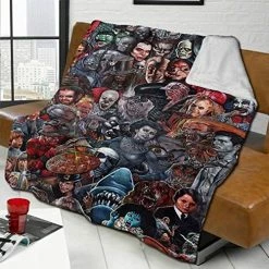 KASUMIORI Horror Movie Characters Ultra-Soft Micro Fleece Blanket Perfect For Couch Sofa Bed Holiday Decoration,Halloween, Christmas Gift50 X40 -Electric Blankets Sales 2022 51IZo23T2JL. AC 1