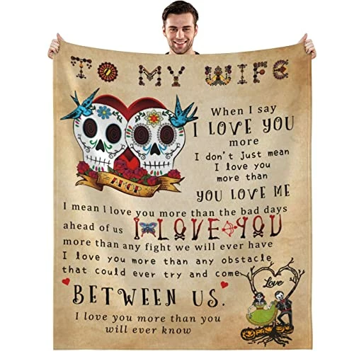 MAST DOO To My Wife Blanket From Husband, Gifts For Wife Wedding Anniversary Romantic Gifts For Her, Hallowen Christmas Valentines Birthday Gifts For Wife, Wife Blanket 50"x60" To My Wife -06 3 MAST DOO To My Wife Blanket From Husband, Gifts For Wife Wedding Anniversary Romantic Gifts For Her, Hallowen Christmas Valentines Birthday Gifts For Wife, Wife Blanket 50"x60" To My Wife -06