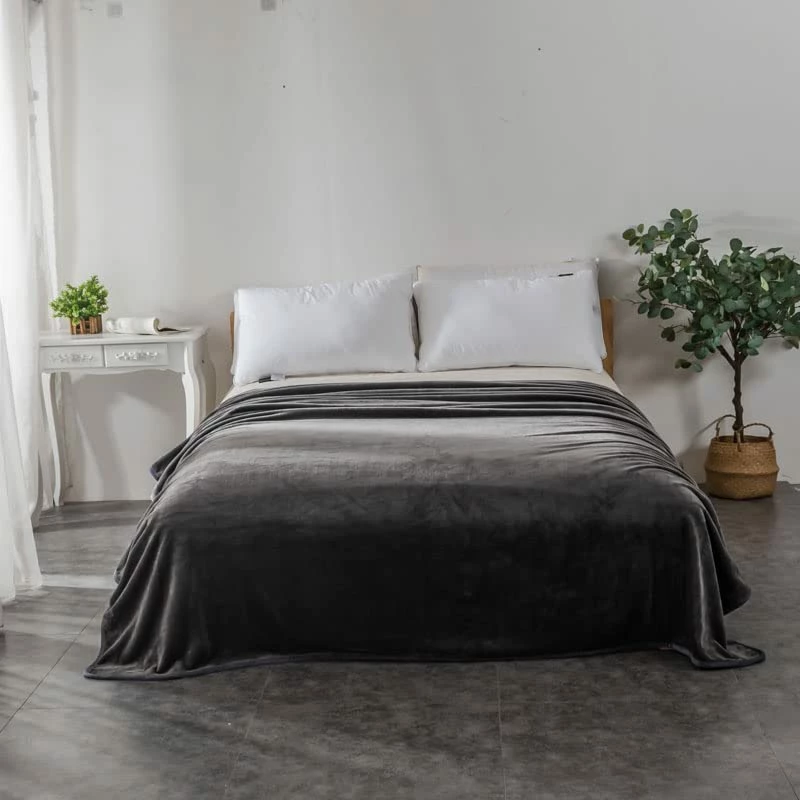 MORANJIAFANG Solid Color Flannel Blanket Thicken Reversible Fleece Thermal Blanket (Dark Grey, Queen 90"×90") 8 MORANJIAFANG Solid Color Flannel Blanket Thicken Reversible Fleece Thermal Blanket (Dark Grey, Queen 90"×90") - Image 6