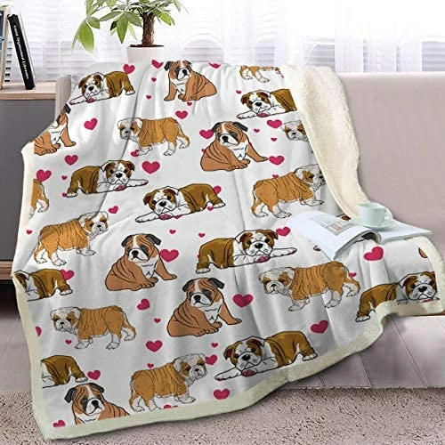 BlessLiving Basset Hound Blanket Red Hearts Dog Cat Fleece Plush Blanket Cute Puppy Sherpa Throws For Kids Adults 3D Animal Print Plush Blanket Gift For Pet Lovers (50 X 60 Inch) 12 BlessLiving Basset Hound Blanket Red Hearts Dog Cat Fleece Plush Blanket Cute Puppy Sherpa Throws For Kids Adults 3D Animal Print Plush Blanket Gift For Pet Lovers (50 X 60 Inch) - Image 10