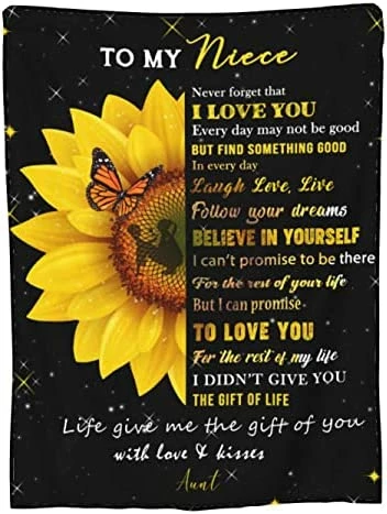 YOYICU Aunt Gifts From Niece, Auntie Gifts Blanket Birthday Gifts For Aunts From Niece 50"x60"in To My Aunt 9 YOYICU Aunt Gifts From Niece, Auntie Gifts Blanket Birthday Gifts For Aunts From Niece 50"x60"in To My Aunt - Image 7