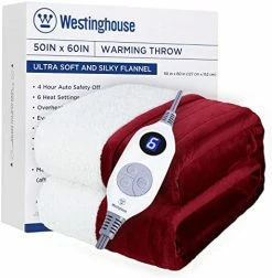 Westinghouse Heated Blanket, Electric Blanket With 6 Heating Levels, 4 Hour Auto Off, Overheat Protection, Machine Washable, Flannel (50x60 Inches, Grey) 31 Westinghouse Heated Blanket, Electric Blanket With 6 Heating Levels, 4 Hour Auto Off, Overheat Protection, Machine Washable, Flannel (50x60 Inches, Grey) -Electric Blankets Sales 2022 51JToSaRX5L. AC