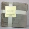 Lauren By Ralph Lauren Lauren Ralph Lauren Classic Taupe Gray 90 X 90 Inches Full / Queen Micromink Blanket