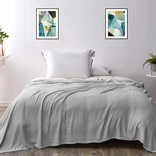 Kpblis Cooling Bamboo Blankets For Hot Sleepers, Light Blanket, Lightweight Summer Blankets Queen Size, Thin Blankets For Summer, Cool Blankets For Hot Sleepers (79x91 Inches, Charcoal) 17 Kpblis Cooling Bamboo Blankets For Hot Sleepers, Light Blanket, Lightweight Summer Blankets Queen Size, Thin Blankets For Summer, Cool Blankets For Hot Sleepers (79x91 Inches, Charcoal) - Image 15