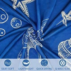Hexagram Cooling Blanket With Double Sided Cool Effect, Full Size Cooling Blankets For Sleeping Night Sweats Hot Flash, Lightweight Summer Blanket Cold For Sleeping, 79"x86" ( Ocean Theme ) Coastal Blue 11 Hexagram Cooling Blanket With Double Sided Cool Effect, Full Size Cooling Blankets For Sleeping Night Sweats Hot Flash, Lightweight Summer Blanket Cold For Sleeping, 79"x86" ( Ocean Theme ) Coastal Blue -Electric Blankets Sales 2022 51KlzHWICEL