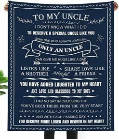 KCIWLOIZ Uncle Gifts Blanket Gift For Uncle From Niece Nephew Best Uncle Ever Blanket For Birthday Aniversary Thanksgiving Day 60''x50'' To New Dad 21 KCIWLOIZ Uncle Gifts Blanket Gift For Uncle From Niece Nephew Best Uncle Ever Blanket For Birthday Aniversary Thanksgiving Day 60''x50'' To New Dad -Electric Blankets Sales 2022 51KuPSBZLgL. AC