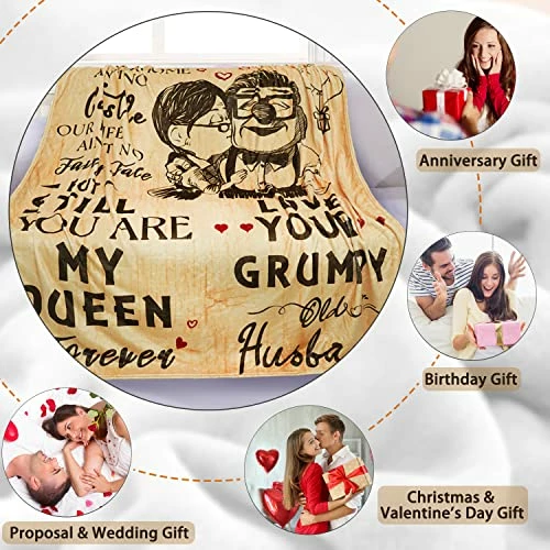 Kopudka To My Wife Blanket For Wife Birthday Gifts From Husband Romantic I Love You Gifts For Her Christmas Wedding Valentines Day Blanket Travel Blanket 50" X 60" 3 Kopudka To My Wife Blanket For Wife Birthday Gifts From Husband Romantic I Love You Gifts For Her Christmas Wedding Valentines Day Blanket Travel Blanket 50" X 60"