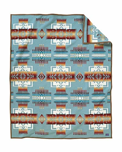 Pendleton Chief Joseph Wool Blanket Blue 2 Pendleton Chief Joseph Wool Blanket Blue