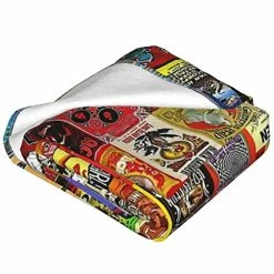 HomeSweety Rock Band Collage Throw Blanket Super Soft Microfiber Lightweight Cozy Bed Blankets Flannel Blanket For Couch Bed Living Room Gifts For Kids Children Men Women 50" X 40" Band Logo -Electric Blankets Sales 2022 51LGLDG7nSL