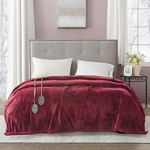 Beautyrest - BR54-0910 Heated Plush Elect Electric Blanket With 20 Heat Level Setting Controllers Equip With Secure Comfort Technology And 10 Hours Auto Shut Off, King: 90x100, Black 12 Beautyrest - BR54-0910 Heated Plush Elect Electric Blanket With 20 Heat Level Setting Controllers Equip With Secure Comfort Technology And 10 Hours Auto Shut Off, King: 90x100, Black - Image 10