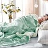 SANACYNA King 90" X 104" Muslin Blanket 100% Cotton 6-Layer Gauze Sunflower Bed Blanket Lightweight Soft And Breathable Throw Blanket For Sofa Bed Coverlet Both Sides (Green, King 90" X 104") 2 SANACYNA King 90" X 104" Muslin Blanket 100% Cotton 6-Layer Gauze Sunflower Bed Blanket Lightweight Soft And Breathable Throw Blanket For Sofa Bed Coverlet Both Sides (Green, King 90" X 104") -Electric Blankets Sales 2022 51LV850NppL 1