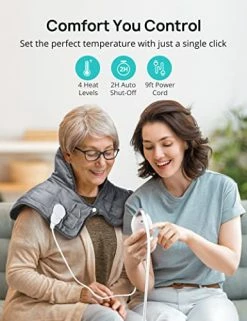 Weighted Heating Pad For Neck And Shoulders, Evajoy 14" X 20" Electric Heating Pad For Pain Relief With 4 Heat Levels, BPA-Free Glass Beads, 2H Shut-Off Timer, Machine Washable 10 Weighted Heating Pad For Neck And Shoulders, Evajoy 14" X 20" Electric Heating Pad For Pain Relief With 4 Heat Levels, BPA-Free Glass Beads, 2H Shut-Off Timer, Machine Washable -Electric Blankets Sales 2022 51LWBHzSXxL