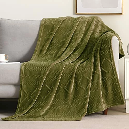 Exclusivo Mezcla Soft Queen Size Fleece Blanket, 90x90 Inches Warm Fuzzy Luxury Bed Blankets, Decorative Geometry Pattern Plush Blanket For Bed, Black 10 Exclusivo Mezcla Soft Queen Size Fleece Blanket, 90x90 Inches Warm Fuzzy Luxury Bed Blankets, Decorative Geometry Pattern Plush Blanket For Bed, Black - Image 8