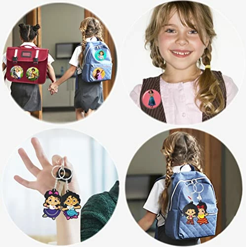 Tienaoke Encanto Blanket Gift Set, Includes Blanket 40x60in, Pillowcase, 50 Pieces Stickers, 6 Keychains, 6 Bracelets, Button Pins, Necklace Style B 7 Tienaoke Encanto Blanket Gift Set, Includes Blanket 40x60in, Pillowcase, 50 Pieces Stickers, 6 Keychains, 6 Bracelets, Button Pins, Necklace Style B - Image 5