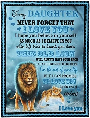 GADGETSTALK (60"x80") Sherpa Blanket - Daughter Blanket From Mom - Gift For Daughter, Never Forget That I Love You My Daughter - Daughter Gift For Birthday, Christmas Bonus Daughter Style 11 16 GADGETSTALK (60"x80") Sherpa Blanket - Daughter Blanket From Mom - Gift For Daughter, Never Forget That I Love You My Daughter - Daughter Gift For Birthday, Christmas Bonus Daughter Style 11 - Image 14