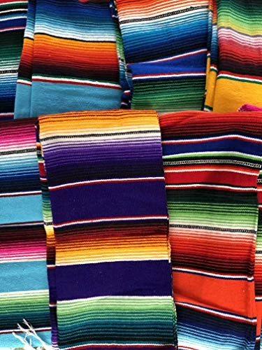 Meximart Small Authentic Mexican Blankets Colorful Serape Blanket Random Color Shipped 3 Meximart Small Authentic Mexican Blankets Colorful Serape Blanket Random Color Shipped