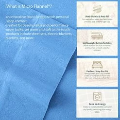Thermee Micro Flannel King-Size Heated Electric Blanket With Sherpa, Machine Wash & Dry, Timer & Safety Shutoff, 100Lx90W, Toile Sky Blue -Electric Blankets Sales 2022 51MwRAACkaL