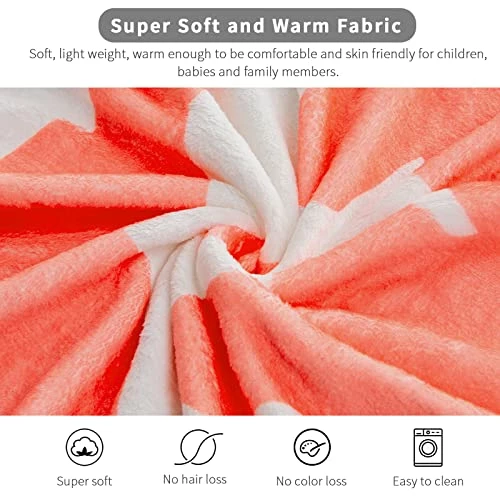 KING DARE Cow Blanket Pink Cow Printing Throw Gift For Kids Adults Couch Bed Cow Decor (Cows Patten-Pink, 50x60) Cows Print-spot 6 KING DARE Cow Blanket Pink Cow Printing Throw Gift For Kids Adults Couch Bed Cow Decor (Cows Patten-Pink, 50x60) Cows Print-spot - Image 4