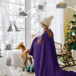 Deconovo Twin Sized Sherpa Blanket For Couch, Bed, Thick Fluffy Warm Cozy Blankets - Bedding Blankets For Home Decoration, Purple, 60x80 Inches Grey/weave 19 Deconovo Twin Sized Sherpa Blanket For Couch, Bed, Thick Fluffy Warm Cozy Blankets - Bedding Blankets For Home Decoration, Purple, 60x80 Inches Grey/weave -Electric Blankets Sales 2022 51NTW9HsvRL