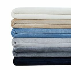 Southshore Fine Living, Inc. Oversized Flannel King Sherpa Blankets, Warm Flannel Sherpa Blanket, Soft And Fluffy Winter Blankets, (110 X98) King / California King Blankets Steel Grey Color -Electric Blankets Sales 2022 51NhuCvcvZL