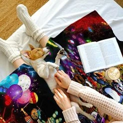 Ocuber Horror Game Midnight Bear Blanket, Cool Bear Super Soft Blanket, Comfortable Snug Plush Air Conditioning Blanket, For Sofa, Bed 50"X40" 3 -Electric Blankets Sales 2022 51NtJhRl2gL