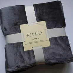 Lauren By Ralph Lauren Lauren Ralph Lauren Micromink Blanket Full/queen Dark Gray