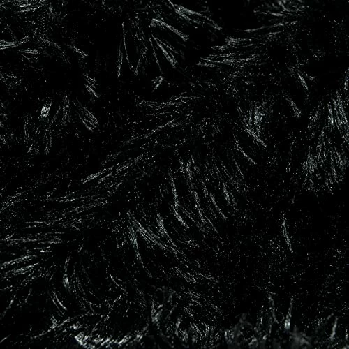 XYYZYZ Extra Soft Faux Fur Queen Blanket,Lightweight Plush Fluffy Fuzzy Blanket For Bed,Black 7 XYYZYZ Extra Soft Faux Fur Queen Blanket,Lightweight Plush Fluffy Fuzzy Blanket For Bed,Black - Image 5