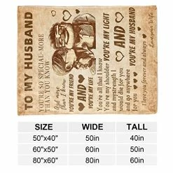 BMPUDERY Gifts For Husband Blanket From Wife I Love You Wedding Anniversary Birthday Christmas Valentine's Father's Day Blankets Romantic Present Gift For Him (60x50inch) 12 BMPUDERY Gifts For Husband Blanket From Wife I Love You Wedding Anniversary Birthday Christmas Valentine's Father's Day Blankets Romantic Present Gift For Him (60x50inch) -Electric Blankets Sales 2022 51O8FtgGeqL