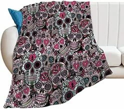 YIRONGCG Navy Blue Bandana Paisley Print Flannel Blanket Throw Lightweight Soft Warm Bed Blanket For Couch Sofa Chair Living Bedroom All Seasons Use -Electric Blankets Sales 2022 51OFw7Sac1L. AC
