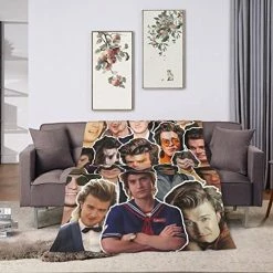 RILAUD Super Soft Joe Keery Steve Harrington Blanket, Light Plush Bed Multi Purpose Blanket, Suitable For Adults And Children To Use 50"x40" Black1 13 RILAUD Super Soft Joe Keery Steve Harrington Blanket, Light Plush Bed Multi Purpose Blanket, Suitable For Adults And Children To Use 50"x40" Black1 -Electric Blankets Sales 2022 51OMtT3UjoL