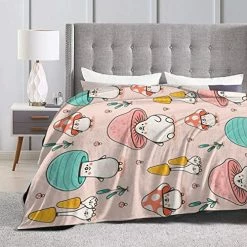 LUCKYLEI Cute Mushroom Plush Blanket Soft Blanket All Season Cottagecore AccessoriesThrow Blanket Fleece Blankets Bed Sofa,Mushroom Decorations Cute Mushroom Stuff 50"x40" Mushroom-1 -Electric Blankets Sales 2022 51OURp9HqtL