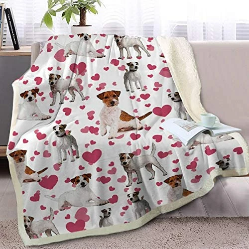 BlessLiving Basset Hound Blanket Red Hearts Dog Cat Fleece Plush Blanket Cute Puppy Sherpa Throws For Kids Adults 3D Animal Print Plush Blanket Gift For Pet Lovers (50 X 60 Inch) 9 BlessLiving Basset Hound Blanket Red Hearts Dog Cat Fleece Plush Blanket Cute Puppy Sherpa Throws For Kids Adults 3D Animal Print Plush Blanket Gift For Pet Lovers (50 X 60 Inch) - Image 7