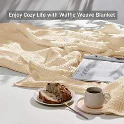Downluxe 100% Cotton Waffle Blanket Queen Size - Beige 410GSM Soft Lightweight Thermal Queen Blanket For Bed Sofa Couch - Cozy Breathable Bed Blanket With Mesh Bag For All Season(90x90 Inches) Waffle Sandy Beige 11 Downluxe 100% Cotton Waffle Blanket Queen Size - Beige 410GSM Soft Lightweight Thermal Queen Blanket For Bed Sofa Couch - Cozy Breathable Bed Blanket With Mesh Bag For All Season(90x90 Inches) Waffle Sandy Beige -Electric Blankets Sales 2022 51Ov1B8DGUL