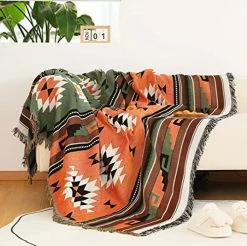Lqprom Southwest Throw Blankets Aztec Southwest Throws Cover For Couch Chair Sofa Bed Outdoor Beach Travel 51"x63" Color05 -Electric Blankets Sales 2022 51Ov5pYS0ZL. AC