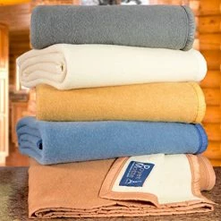 Poyet Motte Made In France Poyet Motte Aubisque 500GSM Heavyweight 100-Percent Wool Blanket (Twin, Natural) -Electric Blankets Sales 2022 51P0IqlxBtL