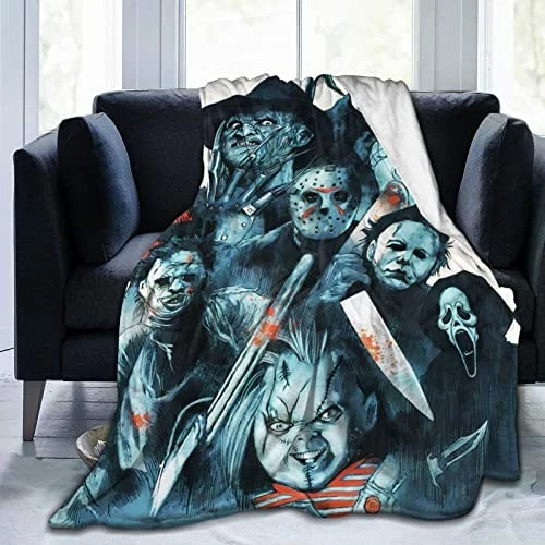RIPEPIN Horror Blanket,Halloween Horror Gift Bed Throws Soft Plush Sofa Bed Purple Blanket All Season, Comfortable Lightweight Super Soft Luxury Bed Blankets Color3 7 RIPEPIN Horror Blanket,Halloween Horror Gift Bed Throws Soft Plush Sofa Bed Purple Blanket All Season, Comfortable Lightweight Super Soft Luxury Bed Blankets Color3 - Image 5