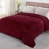 Exclusivo Mezcla Diamond Ultra Soft Fleece Blanket, Queen Size Flannel Blankets For Bed (Deep Red , 86 X 90 Inches) - Cozy, Warm And Lightweight -Electric Blankets Sales 2022 51PCIltnOjL
