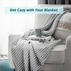 Bedsure Waffle Cotton Blanket Twin - Grey Viscose From Bamboo Waffle Weave Blanket For Bed Twin Size, Soft Lightweight Blanket For All Season(66x90 Inches) -Electric Blankets Sales 2022 51PDTTnD0LS