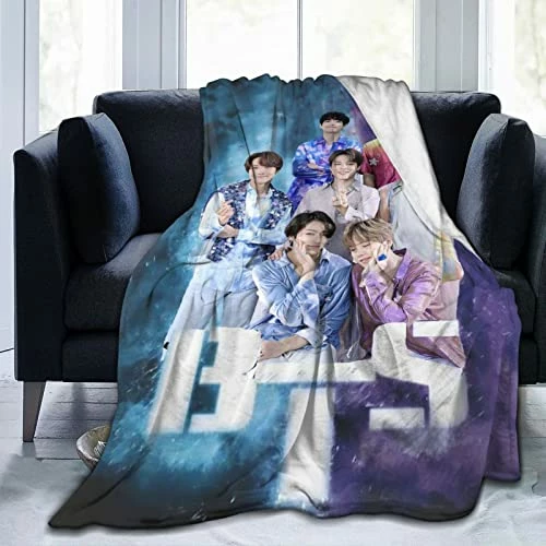 UJJHMRR Flannel J-Hope Jimin Jungkook Blanket,Sofa Bed Blanket, Suitable For Birthday For Friends And Relatives 50"X40" Black 4 UJJHMRR Flannel J-Hope Jimin Jungkook Blanket,Sofa Bed Blanket, Suitable For Birthday For Friends And Relatives 50"X40" Black - Image 2