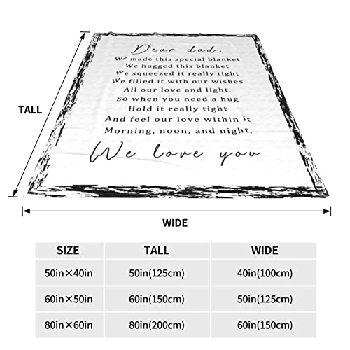 FAIVHSO Unique Blanket Gifts For Dad Flannel Soft Fleece Bed Blanket For Dad Birthday Gifts 50x60in 4 FAIVHSO Unique Blanket Gifts For Dad Flannel Soft Fleece Bed Blanket For Dad Birthday Gifts 50x60in - Image 2