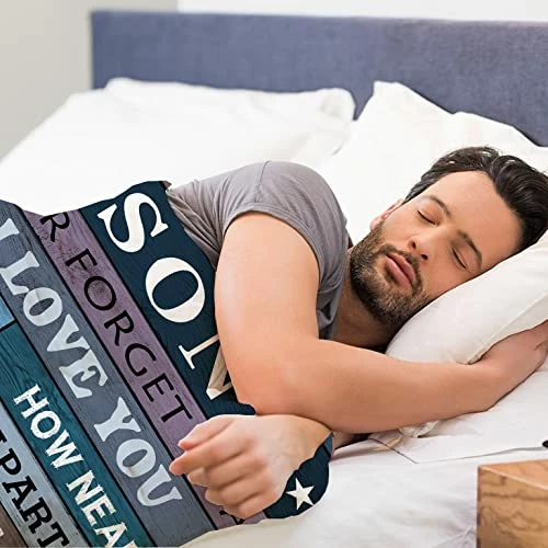 Xutapy Son Gifts Blanket 60’’x50’’, Best Gifts For Son, Son Gifts From Mom/Dad, Son Birthday Gifts, Gifts For Grown Son, To My Son Gift Ideas, Christmas/Graduation Gifts For Son, Best Son Ever Gifts Son Blanket 6 Xutapy Son Gifts Blanket 60’’x50’’, Best Gifts For Son, Son Gifts From Mom/Dad, Son Birthday Gifts, Gifts For Grown Son, To My Son Gift Ideas, Christmas/Graduation Gifts For Son, Best Son Ever Gifts Son Blanket - Image 4