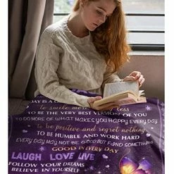 Yamco Daughter Gifts From Mom Blanket - Birthday Gifts For Daughter Adult 60"X 50" - Gifts For Daughter - Gifts For Grown Daughter - Mom To Daughter Gifts - Mothers Day Birthday Graduation Gift Ideas -Electric Blankets Sales 2022 51PkyWjOOUL