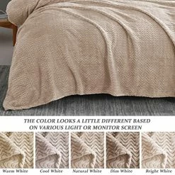 Exclusivo Mezcla King Size Jacquard Weave Wave Pattern Flannel Fleece Velvet Plush Bed Blanket As Bedspread/Coverlet/Bed Cover (90" X 104",Camel) - Soft, Lightweight, Warm And Cozy 19 Exclusivo Mezcla King Size Jacquard Weave Wave Pattern Flannel Fleece Velvet Plush Bed Blanket As Bedspread/Coverlet/Bed Cover (90" X 104",Camel) - Soft, Lightweight, Warm And Cozy -Electric Blankets Sales 2022 51PliQX6FgL