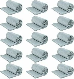 EIUE 15 Packs Flannel Blankets In Bulk,Wholesale Ultra Soft Cozy Fleece Blankets For Wedding,Homeless Donate,Hotels Decor Grey Green -Electric Blankets Sales 2022 51PvluFyBBL. AC