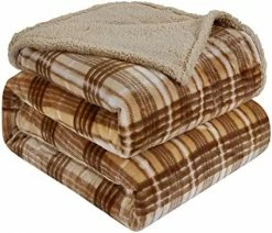 Paromong Plaid Sherpa Blanket Queen Size-Dark Grey, Super Soft Cozy, Plush Sherpa Blanket, 520GSM Thick Warm Blanket For Full/Queen Bed, Couch (80" X 90") -Electric Blankets Sales 2022 51QXYagCvhL. AC