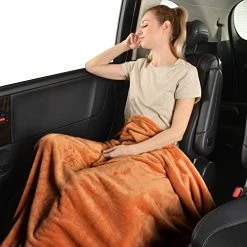 SOCHOW Flannel Fleece Blanket Twin Size, All Season Super Soft Cozy Blanket For Bed Or Couch, Orange 20 SOCHOW Flannel Fleece Blanket Twin Size, All Season Super Soft Cozy Blanket For Bed Or Couch, Orange -Electric Blankets Sales 2022 51QYhaRPUKL