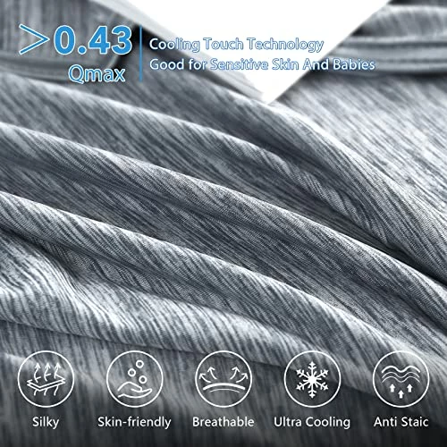 NITOWOLF Cooling Blanket Summer Breathable Blanket Absorbs Body Heat And Keep You Cool, Lightweight Skin-Friendly Bed Blanket Dissipates Heat For Hot Sleeper(59x79inch, Gray) 3 NITOWOLF Cooling Blanket Summer Breathable Blanket Absorbs Body Heat And Keep You Cool, Lightweight Skin-Friendly Bed Blanket Dissipates Heat For Hot Sleeper(59x79inch, Gray)