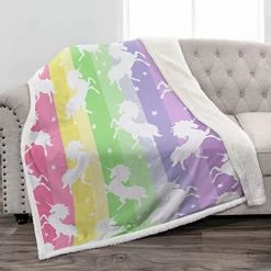 Jekeno Unicorn Sherpa Blanket Smooth Soft Print Throw Blanket For Sofa Chair Bed Office Travelling Camping Kids Adults 50"x60" Unicorn4 25 Jekeno Unicorn Sherpa Blanket Smooth Soft Print Throw Blanket For Sofa Chair Bed Office Travelling Camping Kids Adults 50"x60" Unicorn4 -Electric Blankets Sales 2022 51R1AtTIoiL. AC
